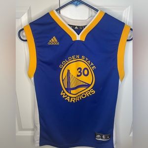 Adidas Steph Curry Golden State Warriors Replica Jersey-Boys Medium
